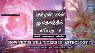 சுக்ரன் என் ஜாதகத்தில் எப்படி ? - HOW VENUS WILL WORKS IN ASTROLOGY ?