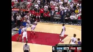 Steph Curry Crazy Handle Skills Golden State vs Portland TrailBlazers Game 4