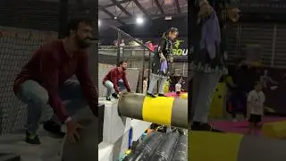 Dugout 🔥🤣 #trampolinepark #marinamall #chennai #panjumittai #RS_Couple