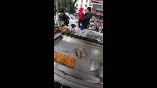 Uncut POV | Stirring & Shaping Potato Shreds | Real-Time Vendor Workflow