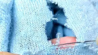 How to Perfectly Repair a Hole in a Knitted Sweater
