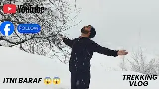 Barf Se Dhaka Gaon Aur Jungle Trek | Village Forest Trekking Vlog || heavy snow 🌨️