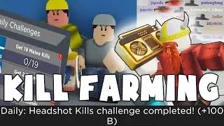DAILY CHALLENGES COMPLETED - KILL FARMING (ROBLOX ARSENAL)
