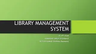 Presentation of Library Management System