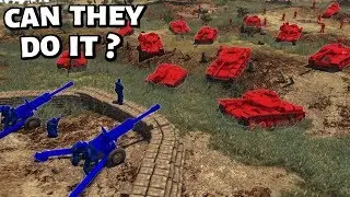 Сможет ли Синяя армия остановить Красную? Армейцы атакуют! 51-й ударный батальон Красных (AMOW)