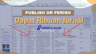 Cara Mencari Artikel Jurnal Dengan Mudah Menggunakan Publish Or Perish POP