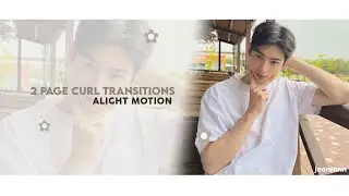 𓂃 ⊹ 2 page curl transitions &ndash; alight motion