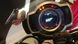 No Time To Die.  Triumph James  Bond edition. On display  007 www.007museum.com Sweden Nybro.