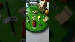 Man-made materials project of pre classes #cute #activity #project #task