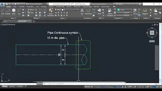 How to draw pipe continue Symbol