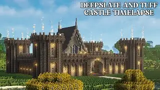 Epic Minecraft Deepslate And Tuff Castle Timelapse || Minecraft 1.21