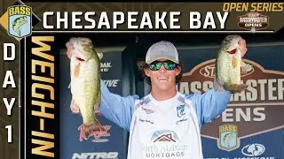 Weigh-in: Day 1 at Upper Chesapeake Bay (2022 Bassmaster Opens)