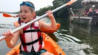 Water Sports for Kids 💦 River Kayaking in West Africa 