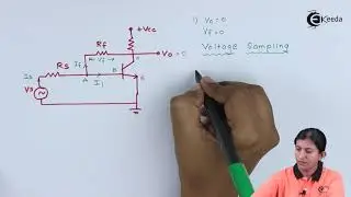 Circuit Diagram for Voltage Shunt Negative Feedback - Feedback Amplifiers -  Applied Electronics