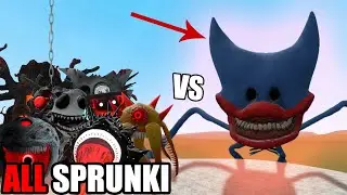 ALL SPRUNKI HORROR PHASE 10 VS HUGGY SONIC SHIN HORROR In garry's mod!!