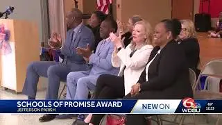 The School of Promise Award. Woodmere School. WDSU News