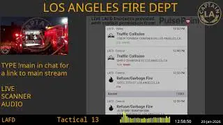 20-Jan-2026 // LAFD Los Angeles Fire Department SCANNER Radio ARCHIVE // FIRE & EMS // LA CAPTAIN