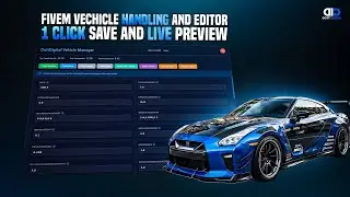 🚗 FiveM Vehicle Handling Editor ⚙️ Live In-Game Tuning | handling.meta Editor | No Restart Needed