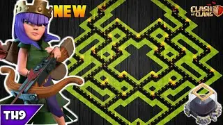 NEW TOWN HALL 9 TROPHY/FARMING BASE 2018! TH9 HYBRID FARM BASE WITH REPLAYS!! - CLASH OF CLANS(COC)