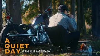 ヴィンテージハーレーで静かな山へ｜Vintage Harley Panhead Quiet Ride