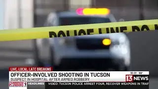 Suspect hospitalized following Tucson officer-involved shooting