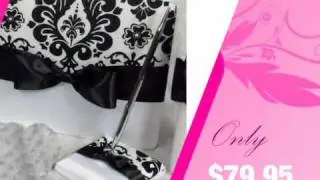 Black and White Damask Guest Book and Pen Set - AdvantageBridal.com