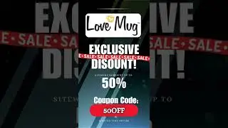 Love Mug Sitewide Code! #GiftIdeas #MugLife #CuteGifts #SipInStyle #50percentoff #shopnow #50off