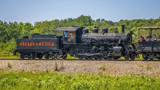 Chasing Arcade & Attica 18 a 2-8-0 steam engine from Curriers to Arcade NY 6-29-25