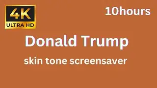 Donald Trump Orange Skin Tone - 10 Hours Color Background in 4k 60fps