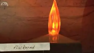 LED-Kerze mit Licht-Sensor, flackernd www.deko-welten.de