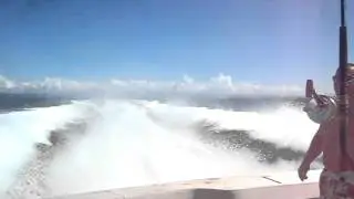 Traveling 45 knots