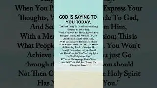 God is saying to you today, #prayer #faith #hope #gospel