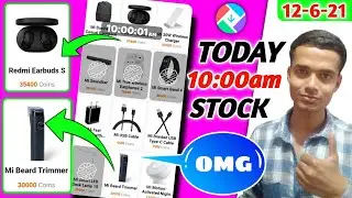 #GetApps 10:00am Stock (12-6-21) | Redmi Earbuds S & Mi Beard Trimmer In Stock😱