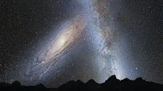 As&iacute; se ver&aacute; desde la Tierra el acercamiento y choque de Andr&oacute;meda con nuestra galaxia