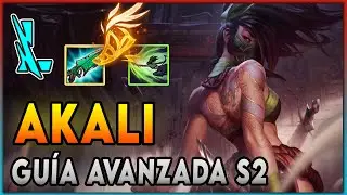 ✅ GUÍA Avanzada AKALI LoL WILD RIFT 📖 MECÁNICAS, COMBOS, RUNAS, BUILD 🤓 Como Jugar Con AKALI S2