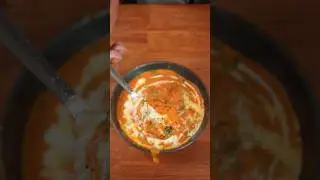🔥 ASMR Chicken Tikka Masala | Creamy Tomato Gravy | Satisfying Cooking Sounds #shorts #asmr #viral