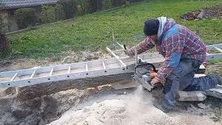 Walnut milling #alaskanmill #milling #walnut #blackwalnut #woodworking #cuttingwood #cięciedrewna