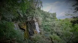 Relaxing Music with Kuang Si Waterfall footage:Deep Sleeping, Stress relief,Healing,Meditation.