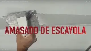 Escayola, Amasado de escayola, Fine plaster mix Como amasar escayola Como enlucir techo escayola