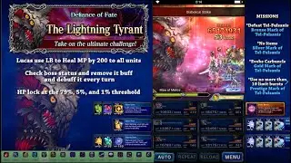 &diams;FFBE&diams; Defiance of Fate - The Lightning Tyrant [All Mission]