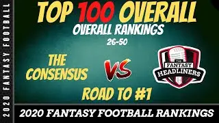 Fantasy Football Rankings 2020  - Top 100 Overall Fantasy Football Players - Players 26-50