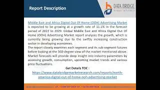 Middle East and Africa Digital Out Of Home OOH Advertising Market
