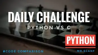 Python vs C : Coding Comparison  | Daily challenge #python #c #comparison #convert