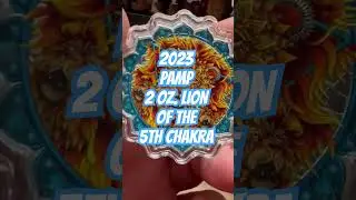 LION OF THE 5th CHAKRA 2 OZ. COIN RELEASED BY PAMP #goldstacking #coincollecting