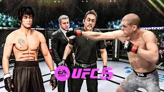Bruce Lee vs Joe Lauzon   EA Sports UFC 5   Epic Fight 🔥🐲