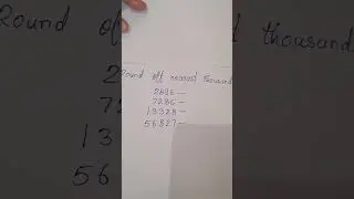 Round off nearest thousand