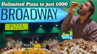 Unlimited Pizza In Just Rupees 1000|Broadway Pizza |New Vlog |Ramzan Special Offer|Food Vlog|Pizza
