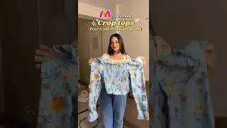 Crop tops!🎀 #myntrahaul#myntratop#summertops#croptops#youtubeindia