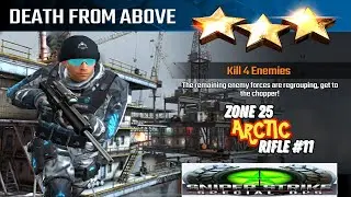 Campaign Zone 25 Arctic Death from Above Rifle mission #11 Sniper strike : special ops