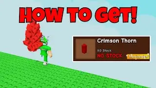 HOW TO GET CRIMSON THORN SHOWCASE in GROW A GARDEN! | Roblox